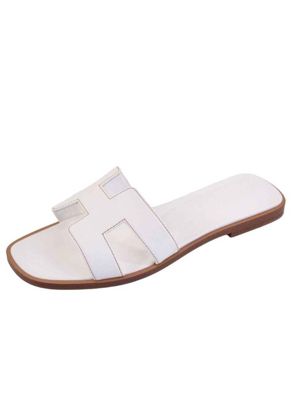 Hermes Sandals Oran Logo Les